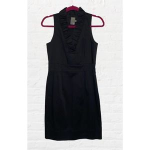 Taylor Little Black Ruffled Dress